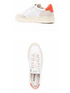 Medalist Leather Suede Orange Tab Low Top Sneakers White - AUTRY - BALAAN 6