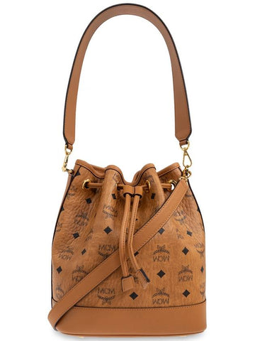 MCM Dessau Bucket Shoulder Bag, Women's, Brown - MCM - BALAAN 1