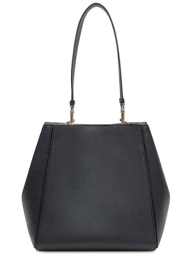 Logo Leather Bucket Bag Black - TORY BURCH - BALAAN 5