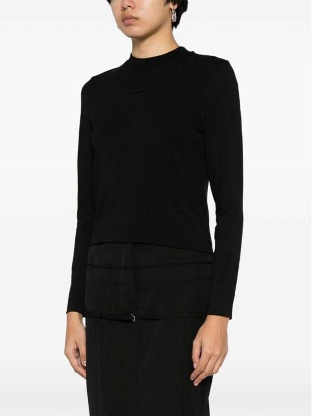 Le Gros Grain Manches Long Sleeve T-Shirt Black - JACQUEMUS - BALAAN 6