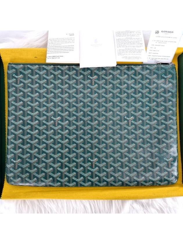 Sena Clutch Bag GM Special Green - GOYARD - BALAAN 5