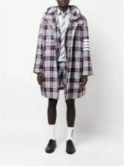 Summer Tweed Hooded Football Sideline Parka - THOM BROWNE - BALAAN 2