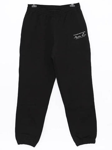 Logo Slim Leg Sweat Track Men s Pants CMR607 BLACK - MARTINE ROSE - BALAAN 1