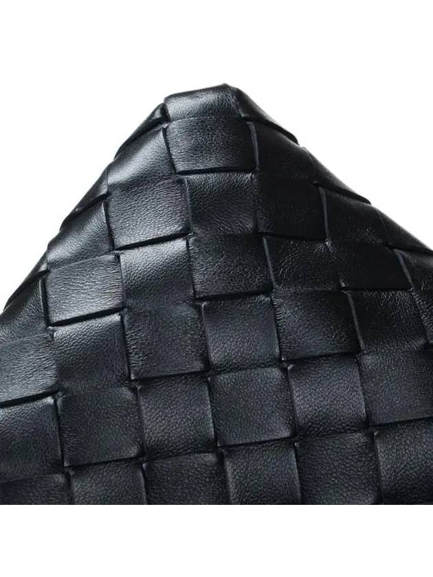 Intrecciato Large Clutch Bag Black - BOTTEGA VENETA - BALAAN 8