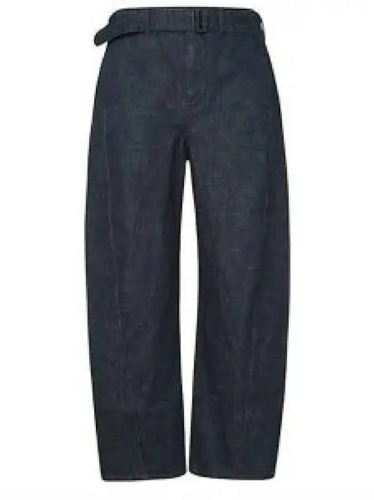 Twisted Belt Straight Jeans Indigo - LEMAIRE - BALAAN 2