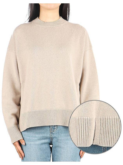 Venezia Wool Cashmere Knit Top Sand - S MAX MARA - BALAAN 2