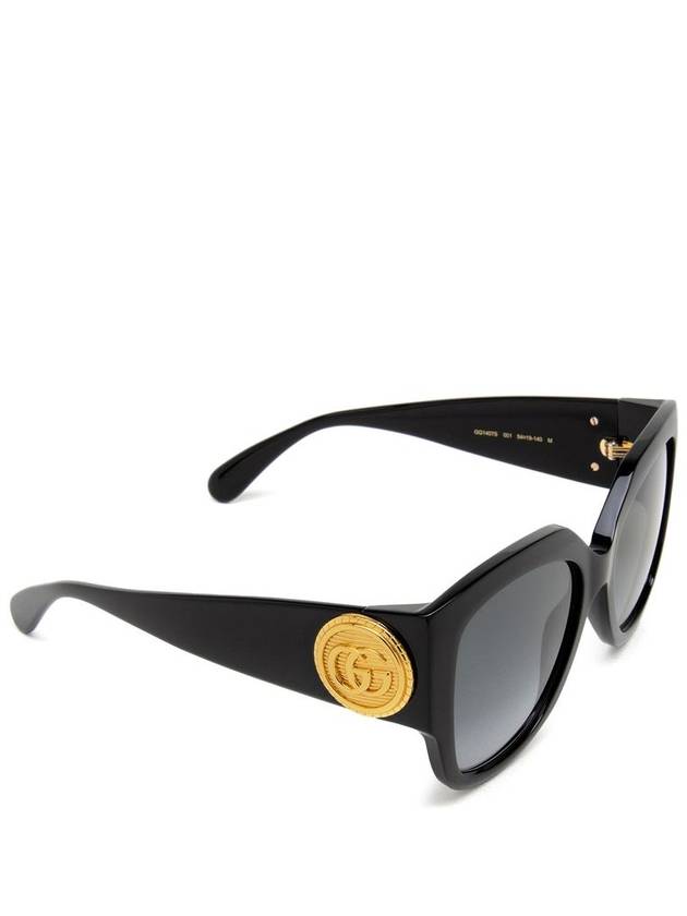 Logo Decorated Square Frame Sunglasses Black - GUCCI - BALAAN 3