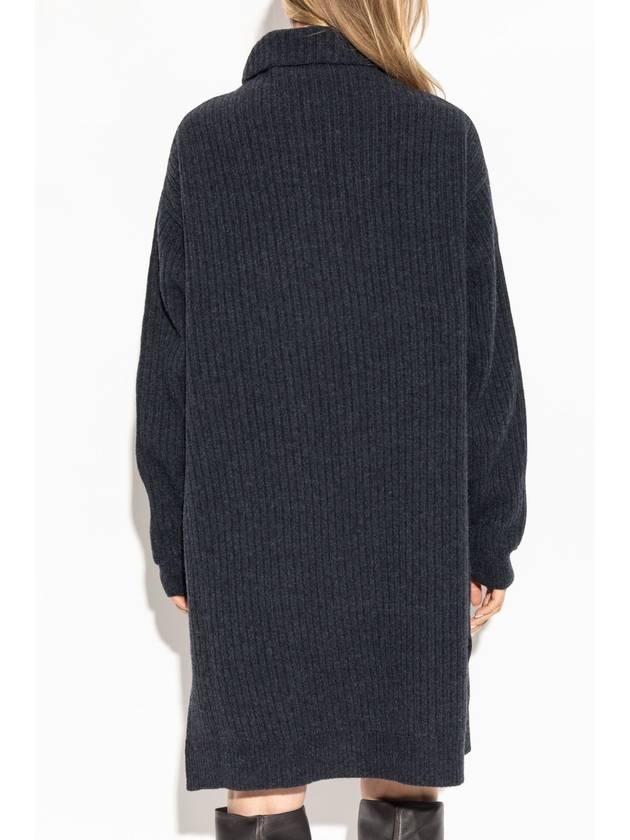 Lemaire Wool Dress With Turtleneck, Women's, Navy Blue - LEMAIRE - BALAAN 4