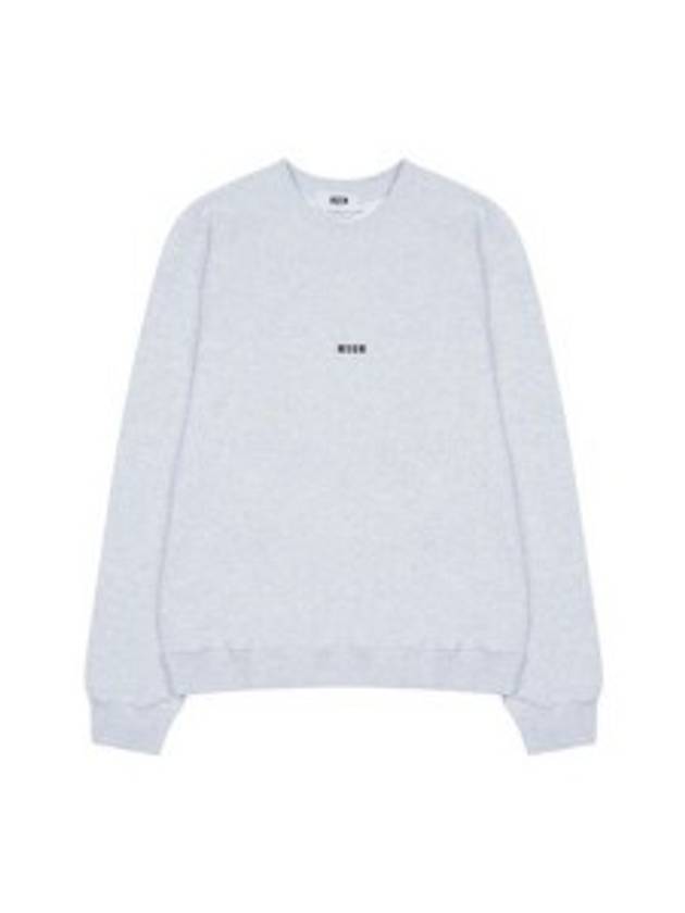 Micro Logo Print Sweatshirt Grey - MSGM - BALAAN 2