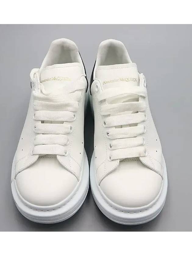 553680 White Leather Black Tab Oversole Men s Sneakers 40 265MM - ALEXANDER MCQUEEN - BALAAN 6