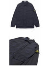 Brushed Cotton Canvas Old Effect Jacket Navy - STONE ISLAND - BALAAN 5