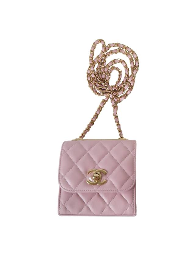 Trendy CC Logo Mini Cross Bag Pink - CHANEL - BALAAN 1