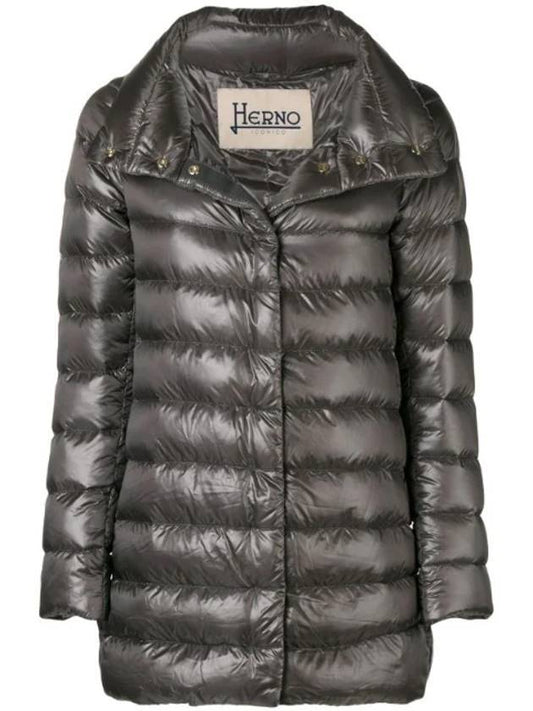 Women's Amelia A Shape Quilted Padded Gray - HERNO - BALAAN 1