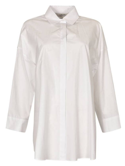 Tea Cotton Shirt White - S MAX MARA - BALAAN 2