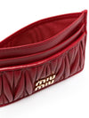 Materasse Nappa Leather Card Wallet Red - MIU MIU - BALAAN 6