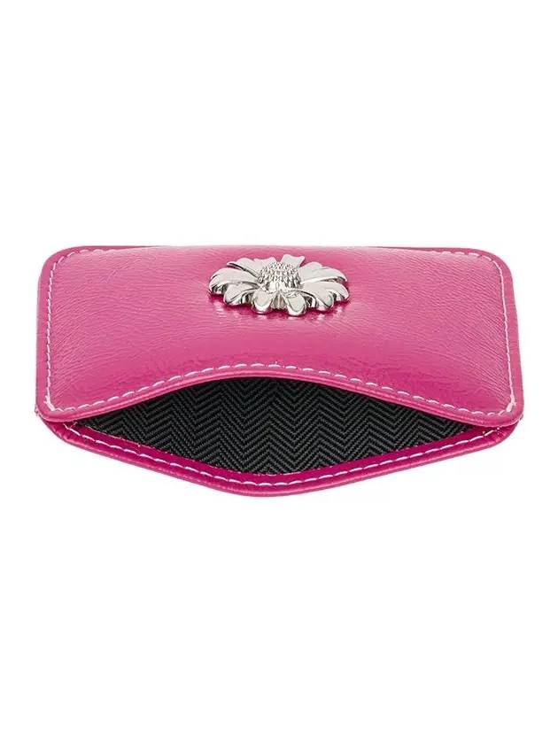 Daisy Slim Mini Transportation Card Wallet Fuchsia Pink - LE MASQUE - BALAAN 6