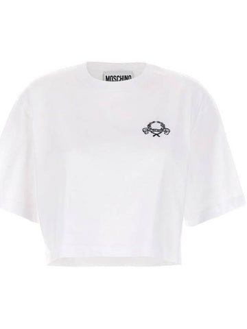 Moschino Embroidery T-Shirt - MOSCHINO - BALAAN 1