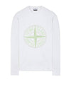 Garment Dyed Stitches Four Print Crewneck Sweatshirt White - STONE ISLAND - BALAAN 2