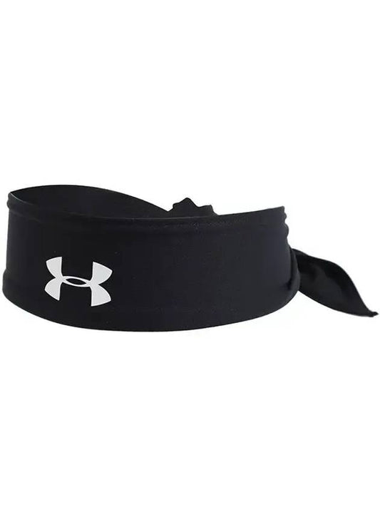 Tie Logo Headband Black - UNDER ARMOUR - BALAAN 1