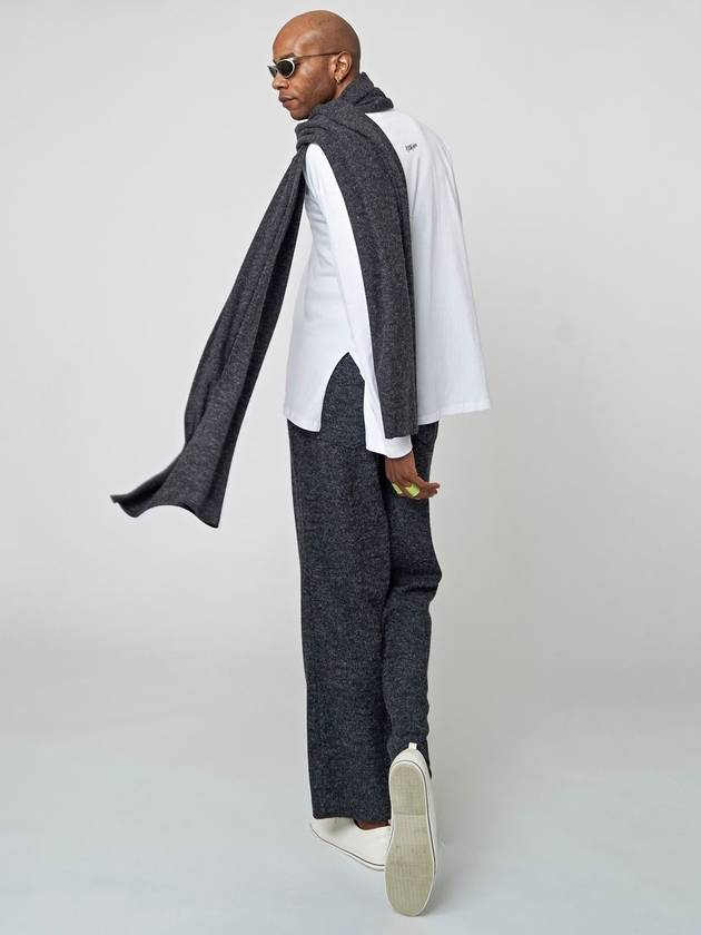 Wide Slit Track Pants Charcoal - ATHPLATFORM - BALAAN 4