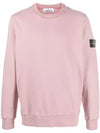 Wappen Patch Crew Neck Sweatshirt Rose Quartz - STONE ISLAND - BALAAN 1