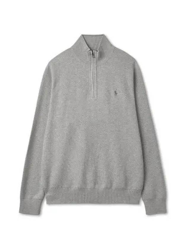 Long sleeve half zip up pullover gray - POLO RALPH LAUREN - BALAAN 2