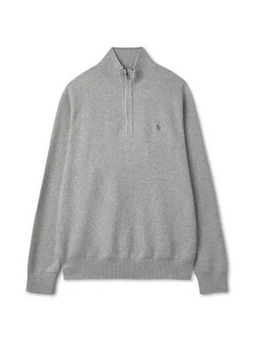 30 Paid Long Sleeve Half Zip Pullover Gray - POLO RALPH LAUREN - BALAAN 1