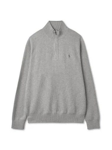 30 Paid Long Sleeve Half Zip Pullover Gray - POLO RALPH LAUREN - BALAAN 1