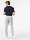 Men's Mesh Panel Logo Track Pants Grey - LACOSTE - BALAAN 4