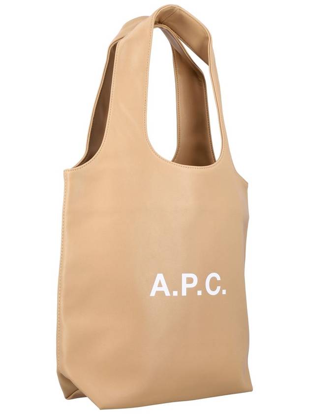 Ninon Small Recycled Leather Tote Bag Beige - A.P.C. - BALAAN 3