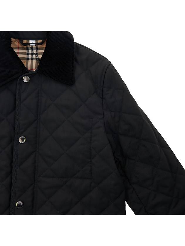 Quilted Thermoregulated Barn Jacket Black - BURBERRY - BALAAN 5