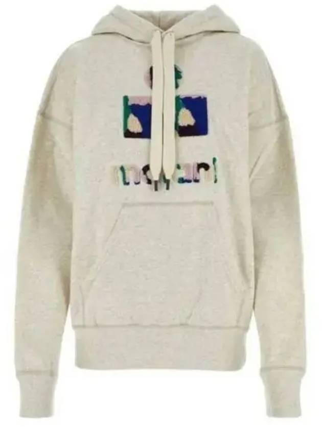 Mansell Logo Hoodie Top Ecru - ISABEL MARANT - BALAAN 2