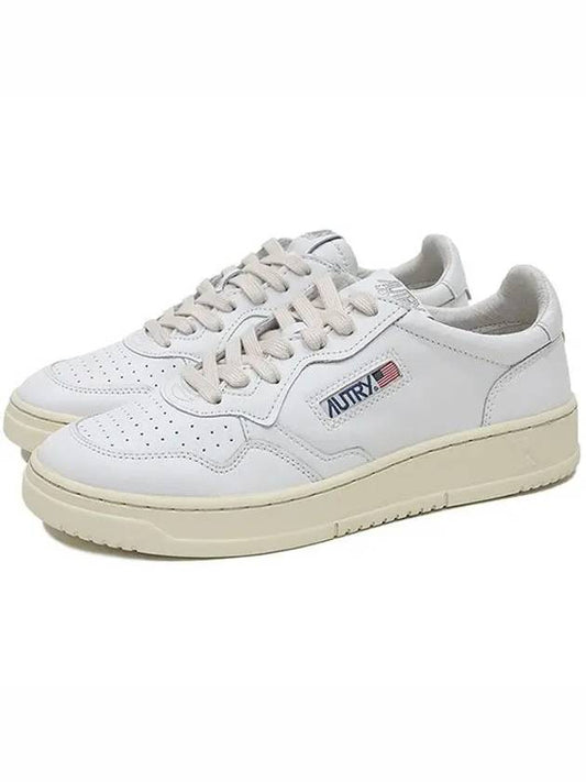 Medalist Leather Low Top Sneakers White - AUTRY - BALAAN 2