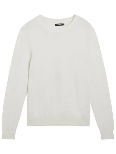 Men's Archer Structure Knit Top White - J.LINDEBERG - BALAAN 1