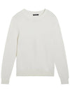 Men's Archer Structure Knit Top White - J.LINDEBERG - BALAAN 1