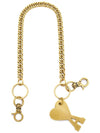 Heart Logo Metal Key Holder Gold - AMI - BALAAN 3