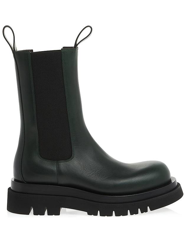 Lug Ankle Chelsea Boots Bottle Green - BOTTEGA VENETA - BALAAN 3