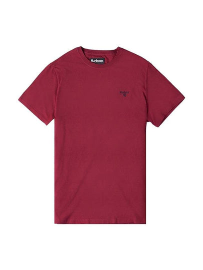 Embroidered Logo Essential Sports Short Sleeve T-Shirt Red - BARBOUR - BALAAN 2