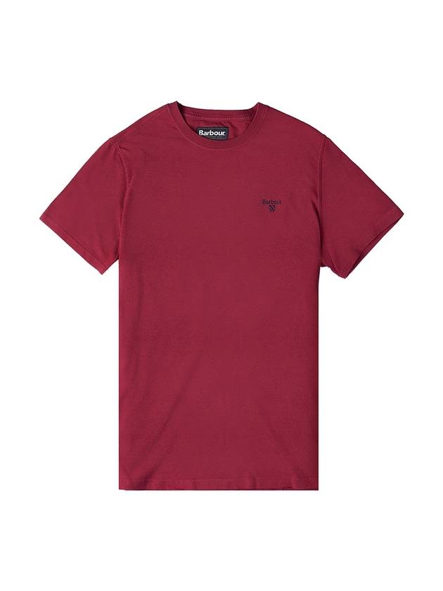 Embroidered Logo Essential Sports Short Sleeve T-Shirt Red - BARBOUR - BALAAN 1