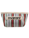 Embroidered Logo Pouch Bag Red - ISABEL MARANT - BALAAN 6