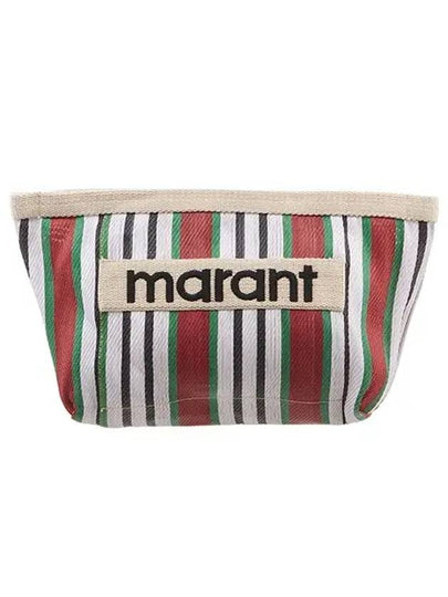 Embroidered Logo Pouch Bag Red - ISABEL MARANT - BALAAN 2