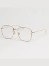 Eyewear Rectangle Metal Eyeglasses Gold - GUCCI - BALAAN 3