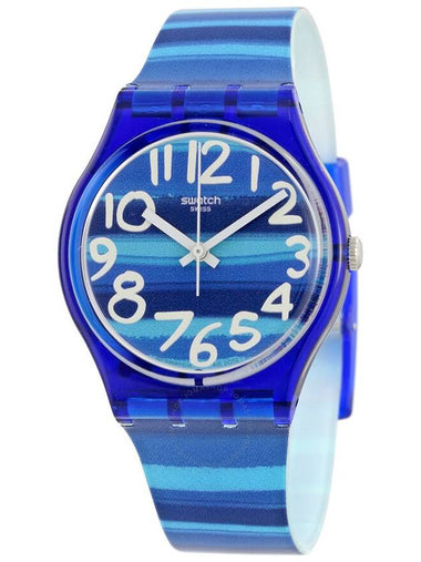 Swatch Linajola Blue Dial Blue Plastic Unisex Watch GN237 - SWATCH - BALAAN 1