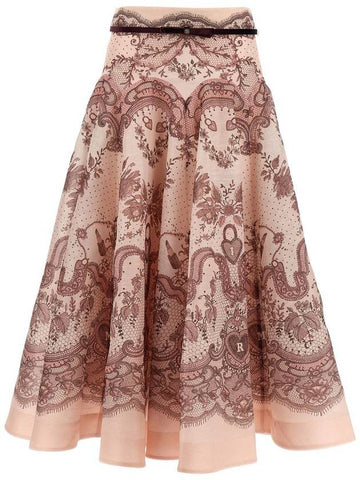 Zimmermann 'Crush Flared Midi' Skirt - ZIMMERMANN - BALAAN 1