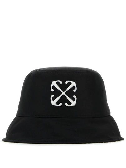 Logo Bucket Hat Black - OFF WHITE - BALAAN 2