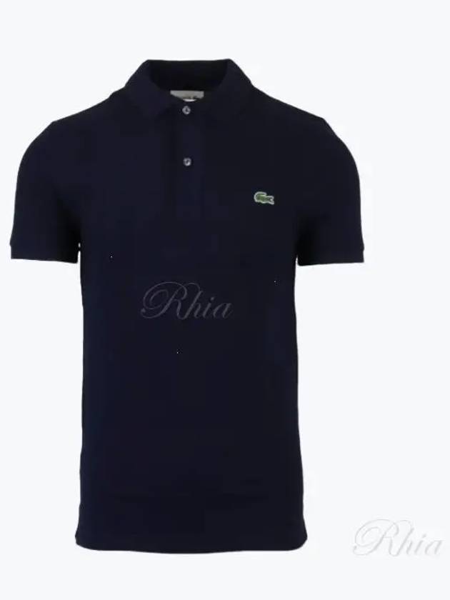 Slim Fit Short Sleeve Polo Shirt Navy - LACOSTE - BALAAN 2