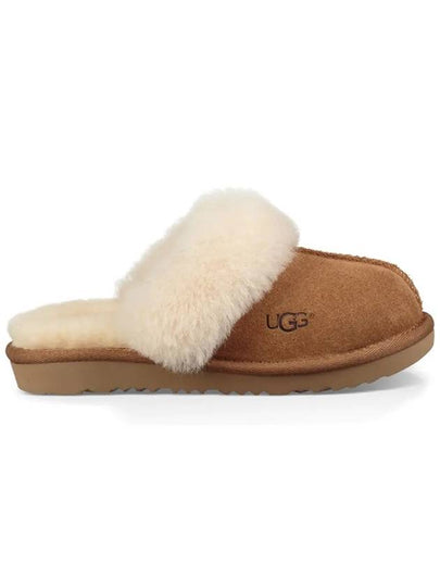 Kids Fur Mule Slippers Chestnut 1019065K CHE - UGG - BALAAN 2