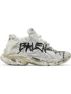 Runner Graffiti Low Top Sneakers White - BALENCIAGA - BALAAN 2