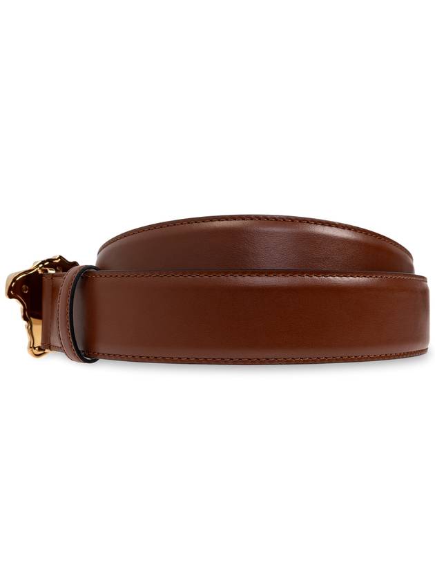 Versace Leather Belt, Men's, Brown - VERSACE - BALAAN 3