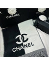 CC logo two tone double sided muffler scarf women men unisex black - CHANEL - BALAAN 3